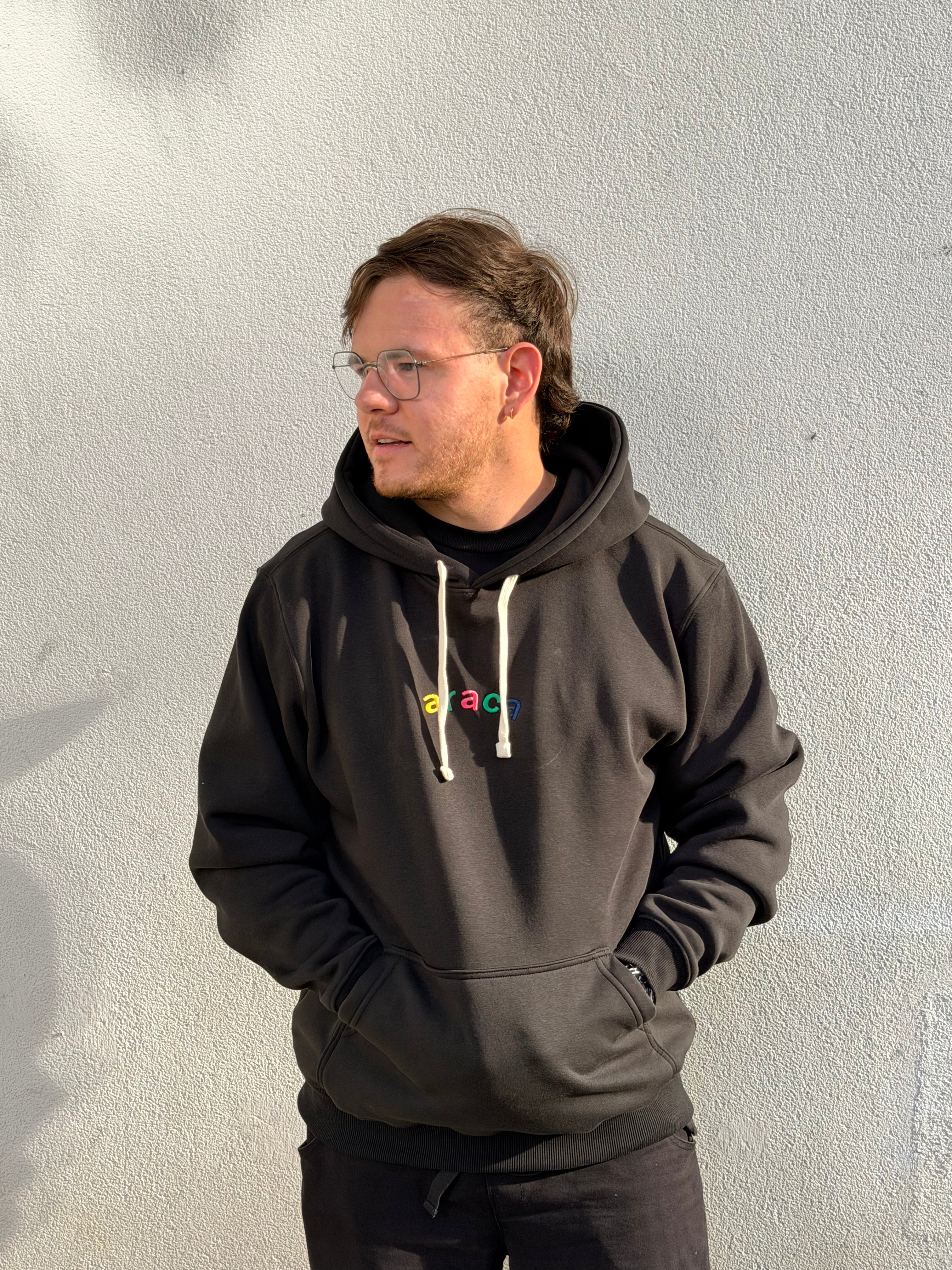 Araca Colors Hoodie - Black